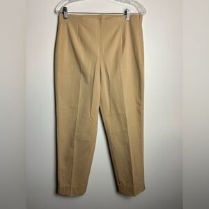 ZOZO Women Tan Pants Sz 8 Stretch Waist Band High Rise Straight Office Career